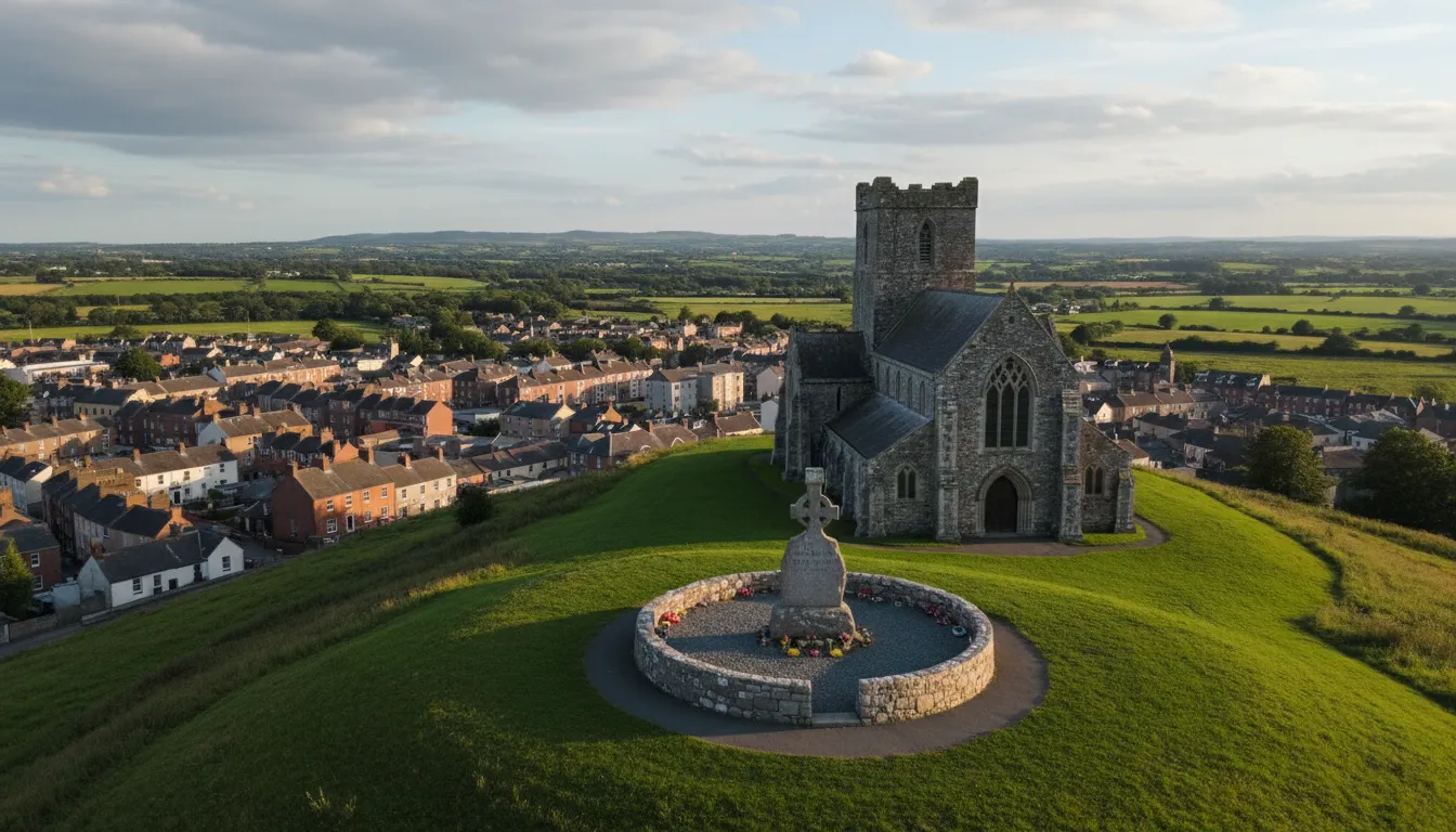 Downpatrick Cathedral and town